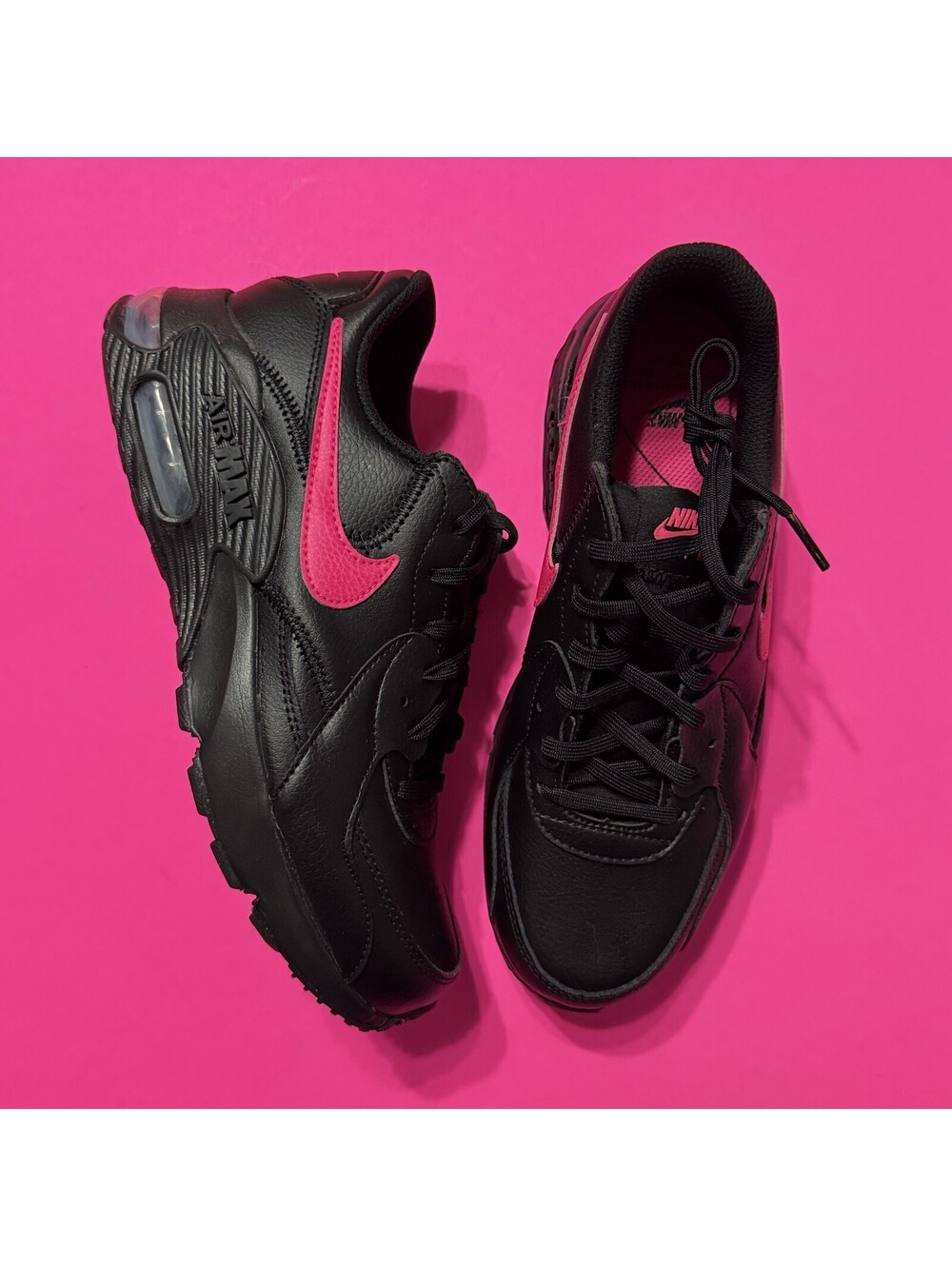 Nike Air Max Excee Running Black Hyper Pink Shoes DC9437-001 Women’s 7.5